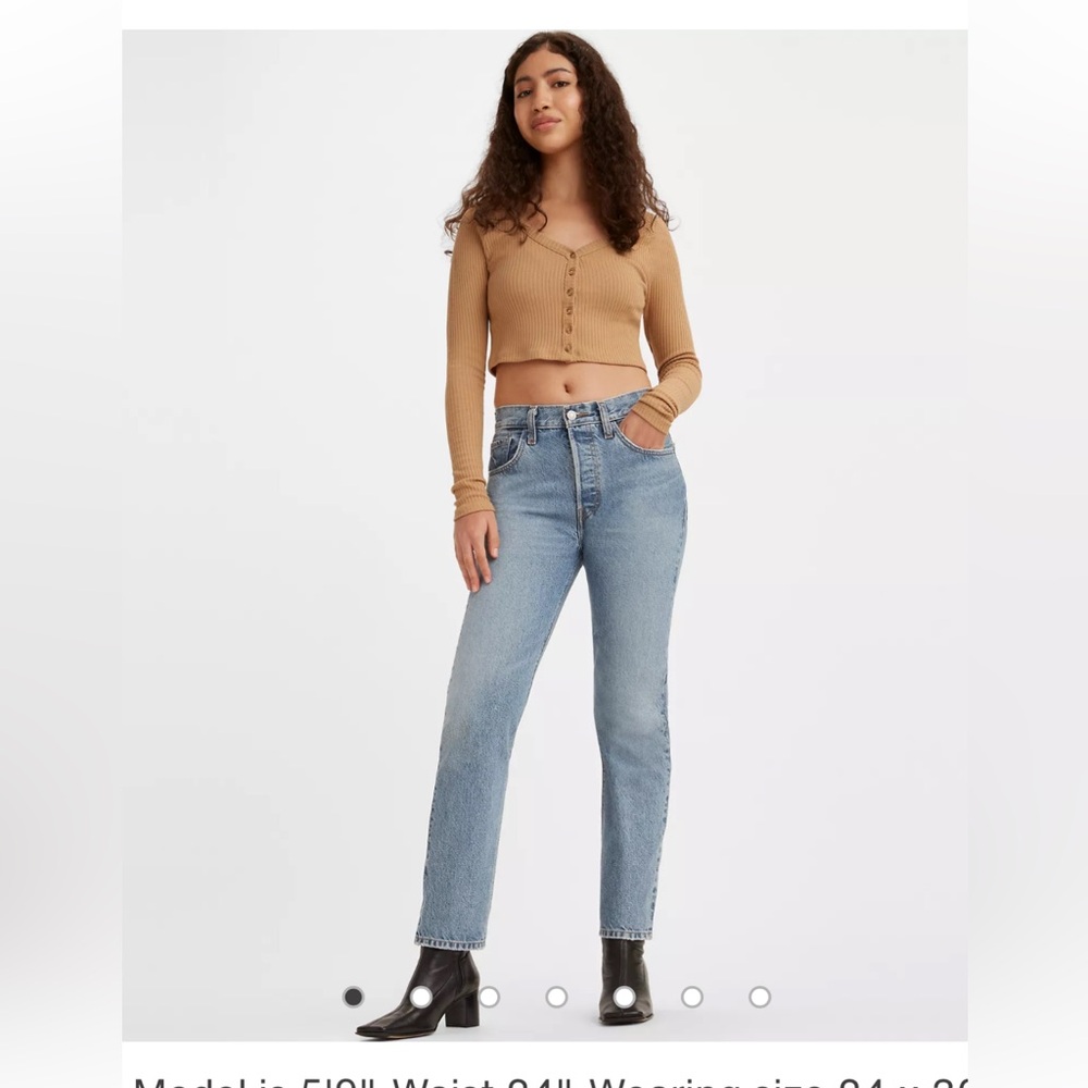 NWT. Levi's Circular 501 Original Fit Jeans. 27 X 32. Stoneware Medium Wash